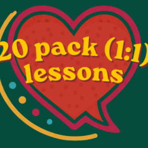 1:1 20xLesson Package