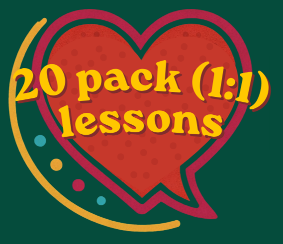 1:1 20xLesson Package