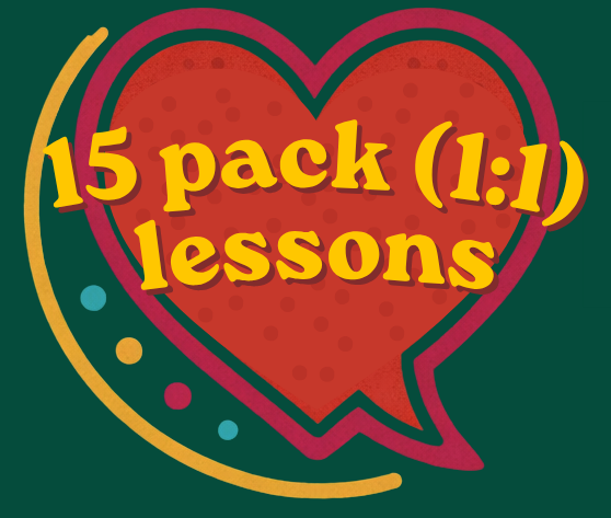1:1 15xLesson Package